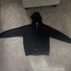 CDG L Men’s Black Zip-Up Hoodie